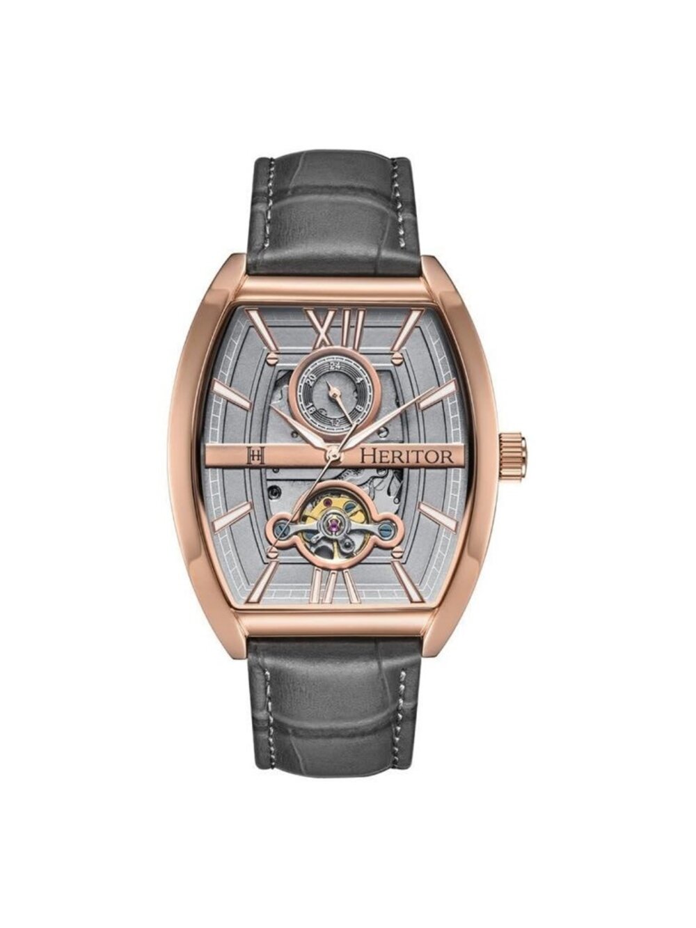 NWT Heritor Masterson Automatic Grey Dial Men's Watch